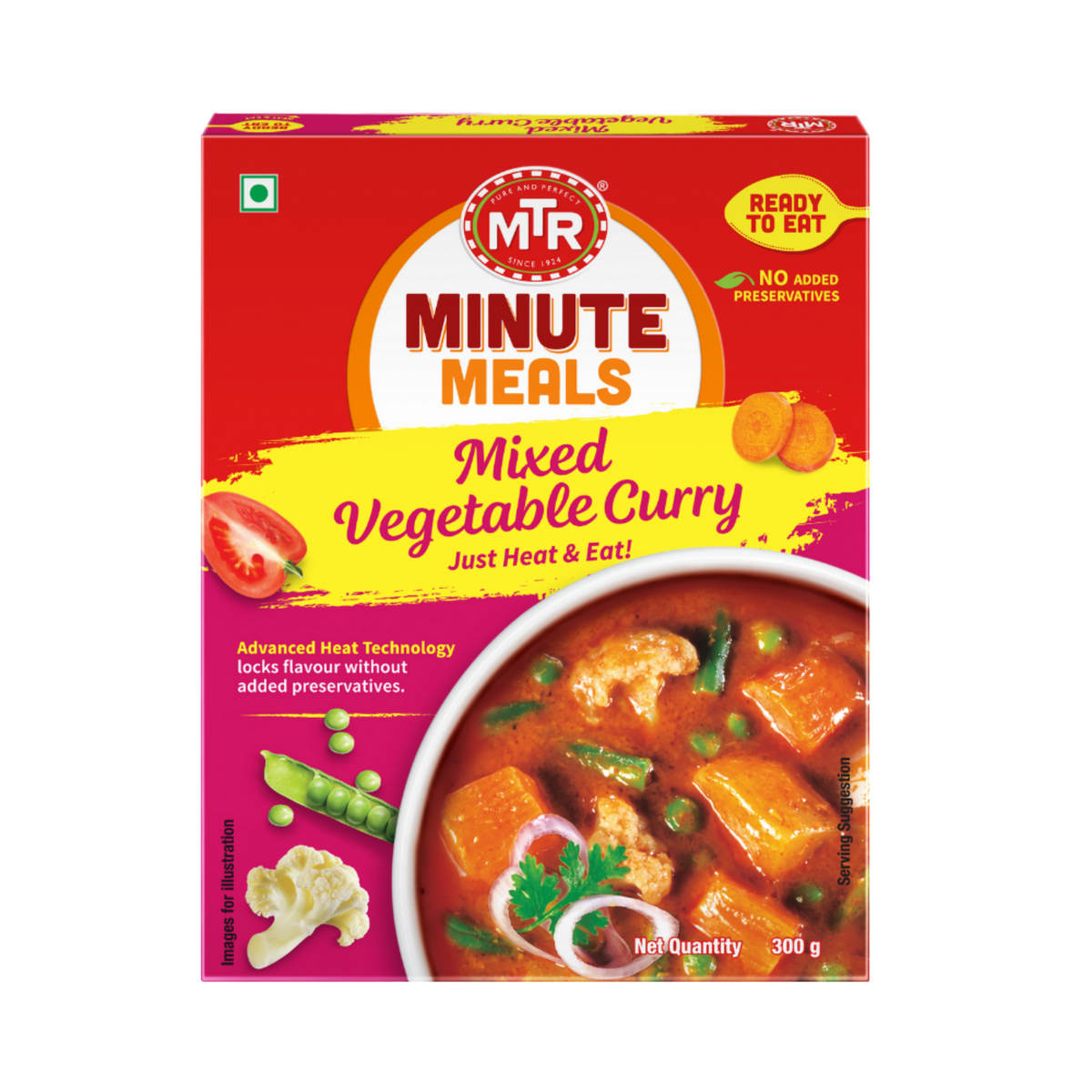 MTR MIXED VEGETABLE CURRY 300gr.