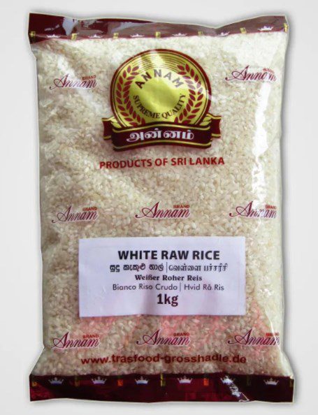 Annam White Raw Rice 1kg
