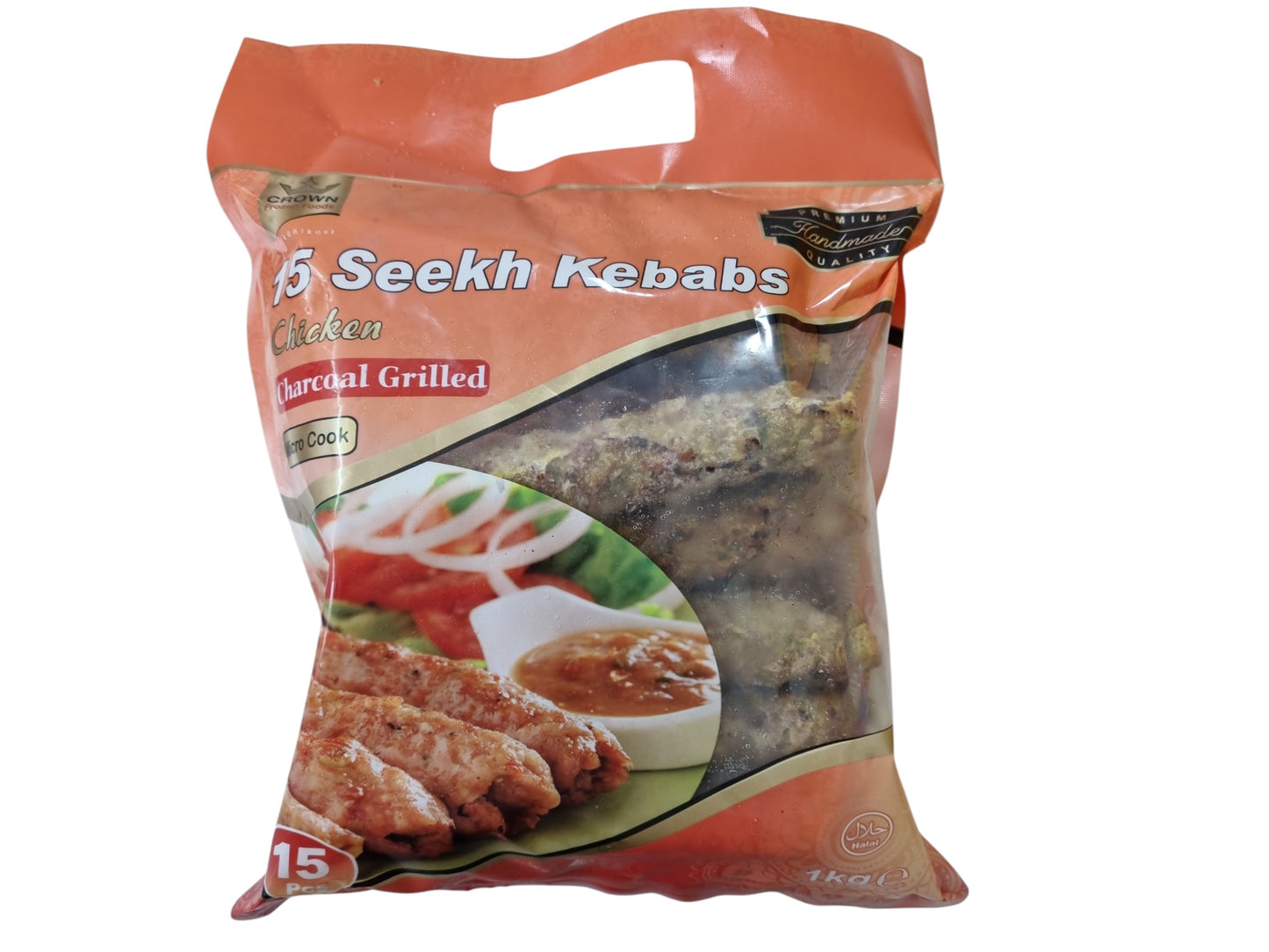 Crown Chicken Seekh Kebabs 1kg 15pcs