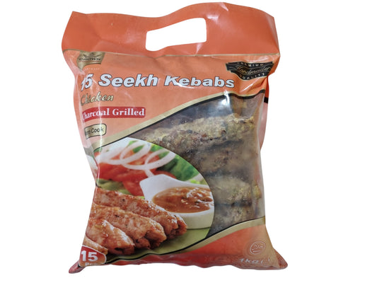 Crown Chicken Seekh Kebabs 1kg 15pcs