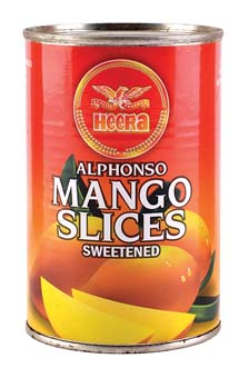 Heera Alphonso Mango slices 425g